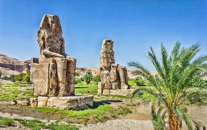 Memnon-Klosse-Statuen